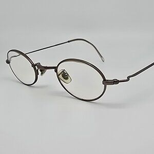 Crank 01 Grey Oval Eyeglasses Frame France 40-24-132